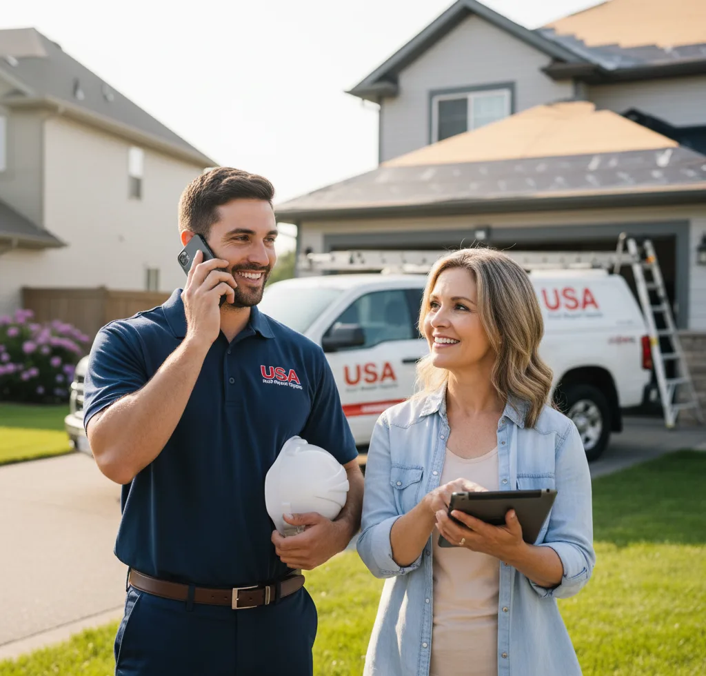 USA Roof Repair Experts customer support in Hensley